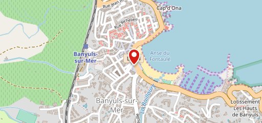 Restaurant Le Bla Bla Banyuls sur Mer sur la carte