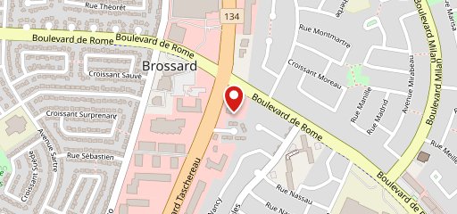 Boston Pizza sur la carte