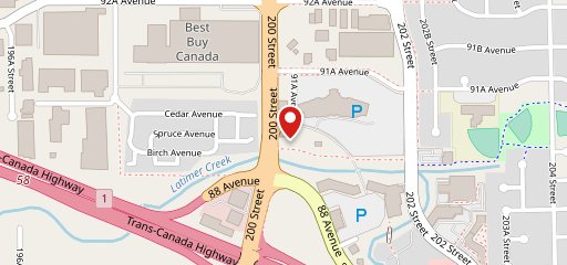 Boston Pizza sur la carte