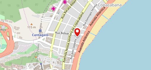 Classico de Copa Restaurante e Pub em Copacabana no mapa