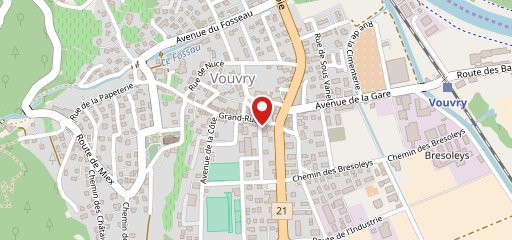 Boulangerie vouvry sur la carte