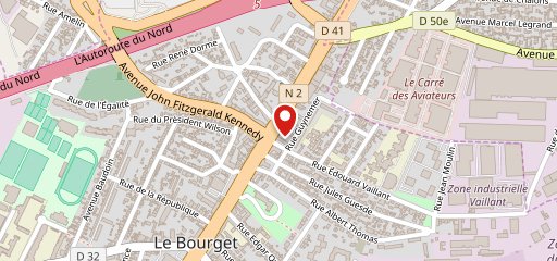 Boulangerie sur la carte