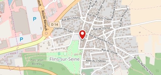 Boulangerie pâtisserie de Flins sur la carte