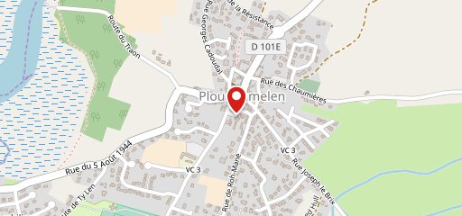 Boulangerie Plougoumelen sur la carte