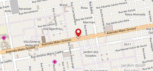 Bourbon Café no mapa