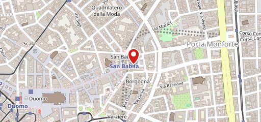 Boutique Nespresso Milano San Babila sulla mappa
