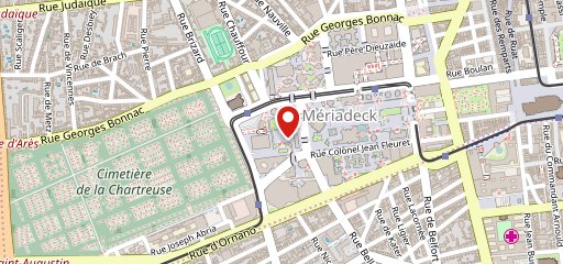 Bowling Bordeaux Mériadeck sur la carte