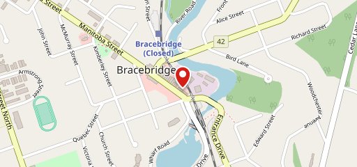 Bracebridge Hall sur la carte