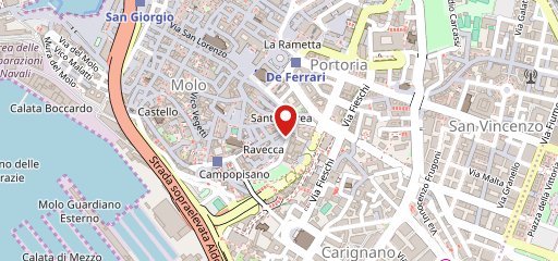 Braceria Vecchia Ravecca Genova sulla mappa