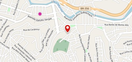 Brasão Pizzaria no mapa