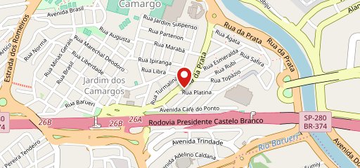 Brasileirinho Delivery Barueri no mapa