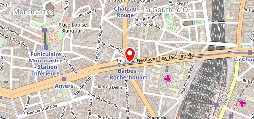 Brasserie Barbès sur la carte