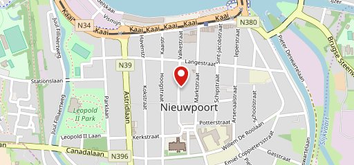 Brasserie Clarenhof Nieuwpoort sur la carte