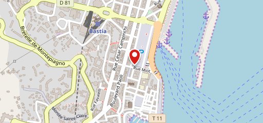 Brasserie de La Place Bastia Le Port sur la carte