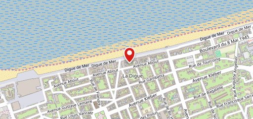 Brasserie de la plage sur la carte