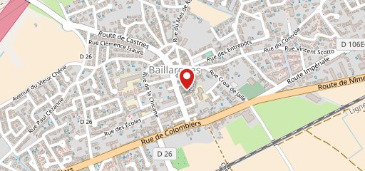 Bar - Brasserie du Jeu de Ballon sur la carte