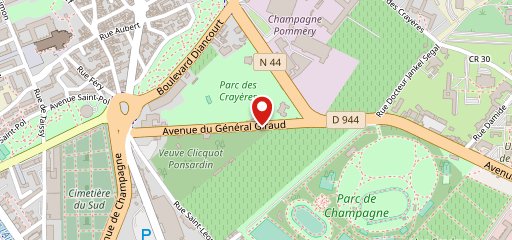 Le Jardin Les Crayères sur la carte