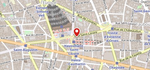 Brasserie st Lazare sur la carte