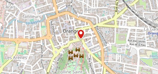 Brasserie V Café sur la carte