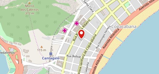 Bucaneiros Copacabana no mapa