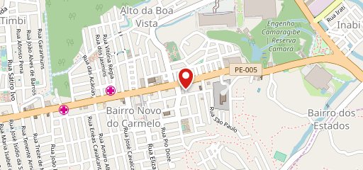 Restaurante Chaplin & Burger Grill Camaragibe no mapa