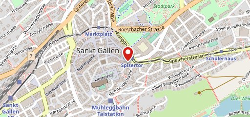 Burgermeister Spisertor St. Gallen sulla mappa