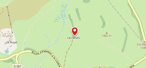 Buron des Bouals sur la carte