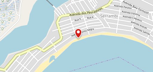 Cabana Beach Serrambi no mapa