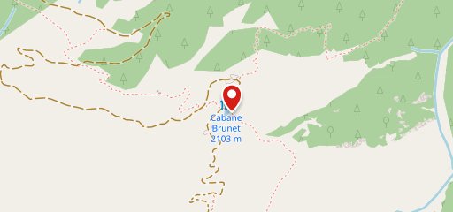 Cabane de Brunet sur la carte