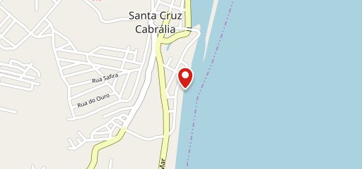 Cabrália Beach Praia no mapa