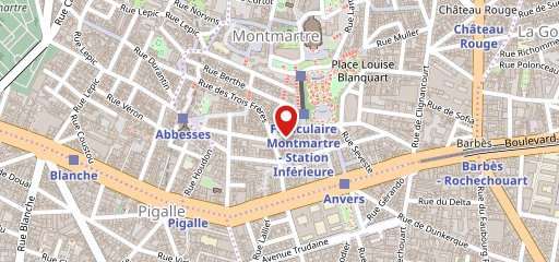 Restaurant Cafe Chappe Paris 18 sur la carte