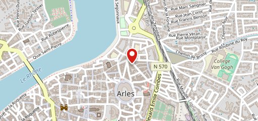 Café de la Paix Arles sur la carte