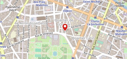 Le Café de L'Odéon sur la carte