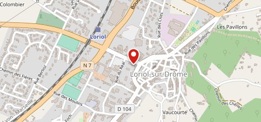 Café de Loriol sur la carte