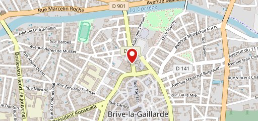 Le Café de Paris Brive la Gaillarde sur la carte