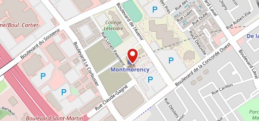 Café Dépôt Métro Montmorency sur la carte