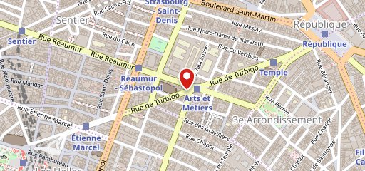 Café Brasserie Les Arts & Métiers sur la carte