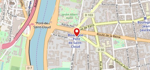 Café des Arts sur la carte