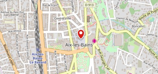 Café des Bains sur la carte