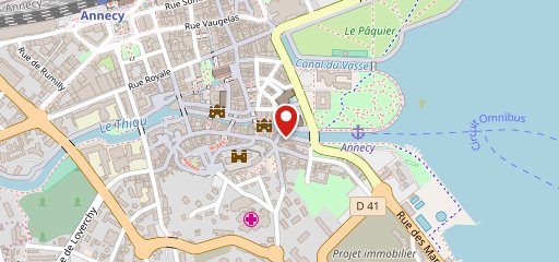 Café des Ducs sur la carte