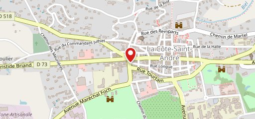 Cafe Des Six Routes sur la carte