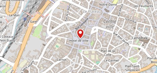 Café du Commerce Poitiers sur la carte