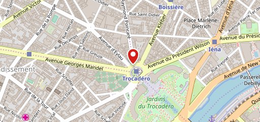 Café du Trocadéro sur la carte