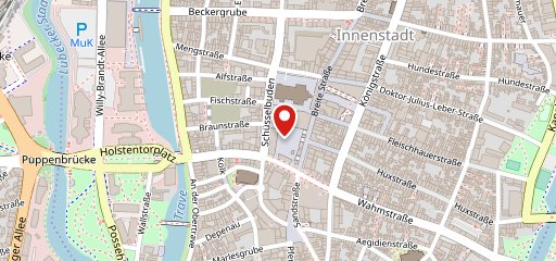 Café Erdapfel - Lübeck sur la carte