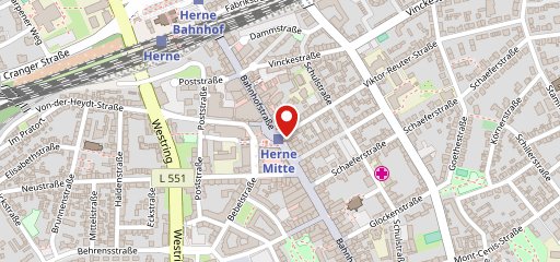 Cafe Extrablatt Herne sur la carte