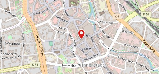 Cafe Extrablatt Osnabrück sur la carte