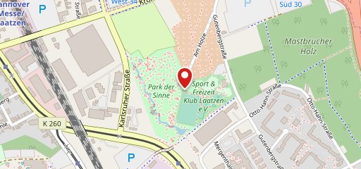 Café im Park der Sinne sur la carte