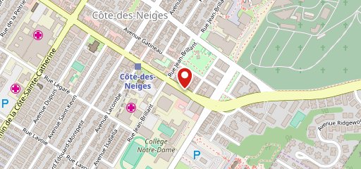 Café Leonidas Cote-des-Neiges sur la carte