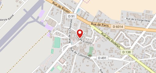 Librairie du centre bourg sur la carte