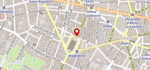 Café Madeleine Paris sur la carte